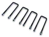 Freedom Offroad Square U-Bolts for 3-Inch Wide Leaf Springs; 12-Inch Long (11-19 Silverado 3500 HD)