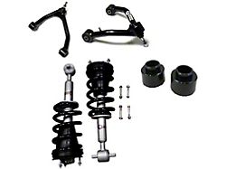 Freedom Offroad 3-Inch Front Lift Struts with Front Upper Control Arms and Rear Lift Spacers (07-16 Yukon w/ Stock Cast Steel Control Arms & w/o AutoRide or Air Ride)