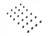 Black Factory Style Lug Nut Kit; 12mm x 1.5; Set of 24 (19-25 Ranger)