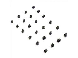 Black Factory Style Lug Nut Kit; 12mm x 1.5; Set of 24 (19-25 Ranger)