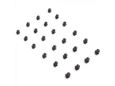 Black Factory Style Lug Nut Kit; 12mm x 1.5; Set of 24 (19-25 Ranger)