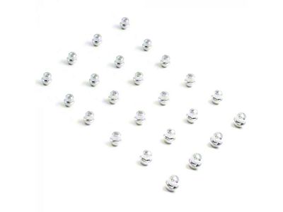 Chrome Factory Style; 3/4 Inch; M12x1.5 Lug Nuts; Set of 24 (19-25 Ranger)