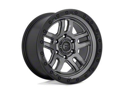 Fuel Wheels Ammo Matte Gunmetal with Black Bead Ring 5-Lug Wheel; 20x9; 1mm Offset (02-08 RAM 1500, Excluding Mega Cab)