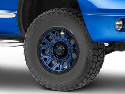 Fuel Wheels Stroke Gloss Black with Blue Tinted Clear 5-Lug Wheel; 18x9; 1mm Offset (02-08 RAM 1500, Excluding Mega Cab)