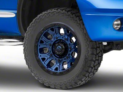Fuel Wheels Stroke Gloss Black with Blue Tinted Clear 5-Lug Wheel; 20x9; 20mm Offset (02-08 RAM 1500, Excluding Mega Cab)