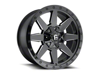 Fuel Wheels Wildcat Gloss Black Milled 8-Lug Wheel; 20x9; 1mm Offset (03-09 RAM 3500 SRW)