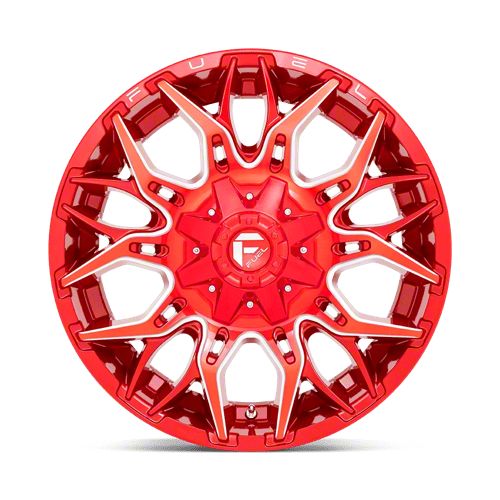 Fuel Wheels Sierra 2500 Twitch Candy Red Milled 8-Lug Wheel; 20x9