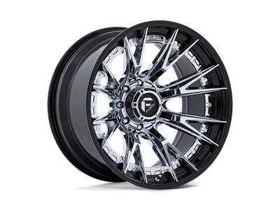 Fuel Wheels Catalyst Chrome with Gloss Black Lip 8-Lug Wheel; 20x9; 1mm Offset (07-10 Sierra 3500 HD SRW)