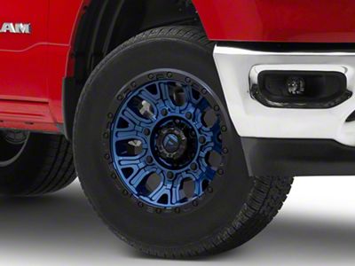 Fuel Wheels Stroke Gloss Black with Blue Tinted Clear 5-Lug Wheel; 18x9; 1mm Offset (09-18 RAM 1500)