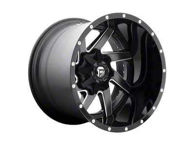 Fuel Wheels Renegade Matte Black Milled 8-Lug Wheel; 22x12; -44mm Offset (15-19 Silverado 2500 HD)