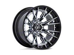 Fuel Wheels Catalyst Chrome with Gloss Black Lip 8-Lug Wheel; 20x9; 1mm Offset (17-22 F-350 Super Duty SRW)