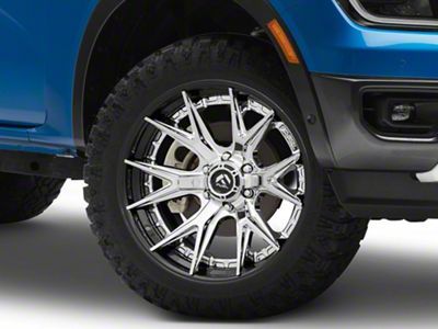 Fuel Wheels Fusion Forged Catalyst Chrome with Gloss Black Lip 6-Lug Wheel; 20x10; -18mm Offset (24-25 Ranger)