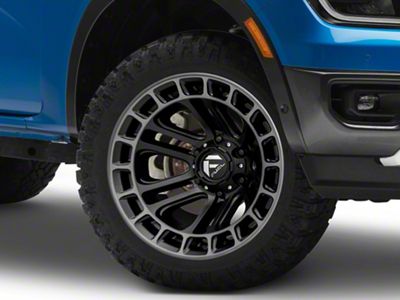 Fuel Wheels Heater Matte Black Double Dark Tint Machined 6-Lug Wheel; 20x10; -18mm Offset (24-25 Ranger)