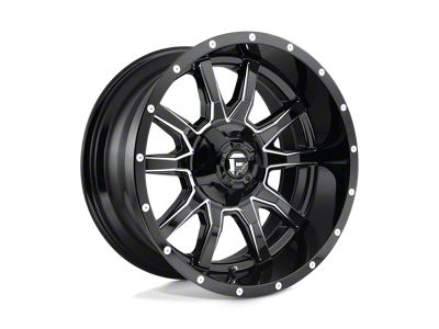 Fuel Wheels Vandal Gloss Black Milled 6-Lug Wheel; 20x9; 19mm Offset (99-06 Sierra 1500)