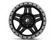 Fuel Wheels Anza Matte Black with Anthracite Ring 6-Lug Wheel; 18x9; 1mm Offset (14-18 Silverado 1500)
