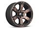 Fuel Wheels Beast Matte Black Machined with Dark Tint 6-Lug Wheel; 20x10; -18mm Offset (07-13 Silverado 1500)