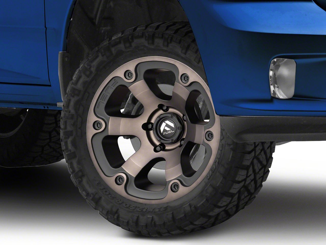 Fuel Wheels RAM Beast Matte Black Machined w/ Dark Tint 5Lug Wheel