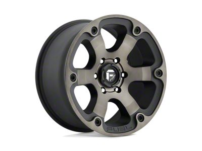 Fuel Wheels Beast Matte Black with Double Dark Tint 6-Lug Wheel; 20x9; 1mm Offset (15-22 Canyon)