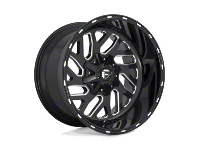Fuel Wheels Triton Gloss Black Milled 6-Lug Wheel; 20x9; 7mm Offset (15-22 Canyon)