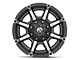 Fuel Wheels Coupler Matte Black Machined 6-Lug Wheel; 17x9; -12mm Offset (15-20 F-150)
