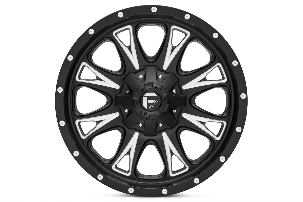 Fuel Wheels F150 Throttle Black Milled 6Lug Wheel; 20x9 T527110 (04