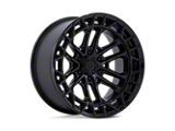 Fuel Wheels Celsius Matte Black with Gloss Black Lip 6-Lug Wheel; 17x9; 1mm Offset (21-26 F-150)