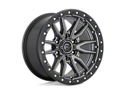 Fuel Wheels Rebel Matte Gunmetal with Black Bead Ring 6-Lug Wheel; 17x9; -12mm Offset (21-26 F-150)