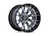 Fuel Wheels Catalyst Chrome with Gloss Black Lip 8-Lug Wheel; 20x9; 1mm Offset (23-26 F-250 Super Duty)