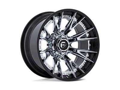 Fuel Wheels Catalyst Chrome with Gloss Black Lip 8-Lug Wheel; 20x9; 1mm Offset (23-25 F-250 Super Duty)