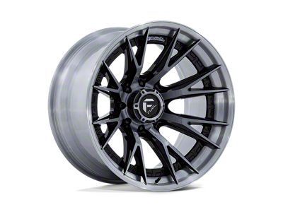 Fuel Wheels Catalyst Gloss Black with Brushed Gray Tint Face and Lip 8-Lug Wheel; 20x10; -18mm Offset (23-25 F-350 Super Duty SRW)