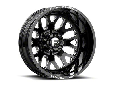 Fuel Wheels FF19D Gloss Black Milled 8-Lug Wheel; 22x12; -50mm Offset (23-25 F-350 Super Duty SRW)