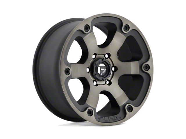 Diesel Rims Ranger Fuel Wheels Ranger Beast Matte Black with Double Dark Tint 6-Lug Wheel ...