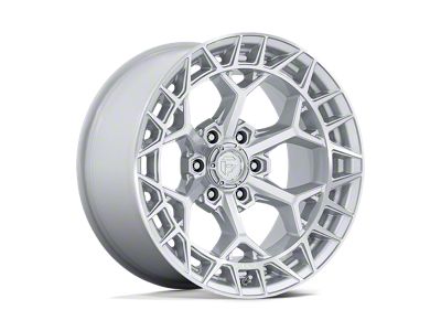Fuel Wheels Charger Gloss Silver with Machined Face 6-Lug Wheel; 17x9; -12mm Offset (24-25 Ranger)