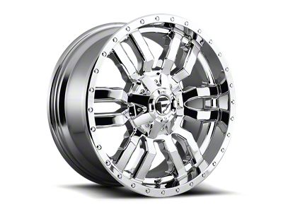 Fuel Wheels Sledge Chrome 6-Lug Wheel; 20x9; 1mm Offset (24-25 Ranger)