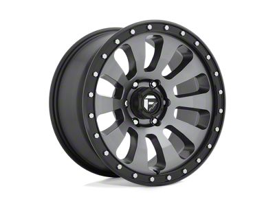Fuel Wheels Tactic Matte Gunmetal with Black Bead Ring 6-Lug Wheel; 18x9; 20mm Offset (19-25 Sierra 1500)