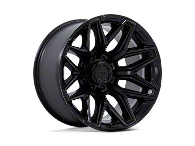 Fuel Wheels Flux Blackout 8-Lug Wheel; 22x10; -18mm Offset (20-25 Sierra 2500 HD)
