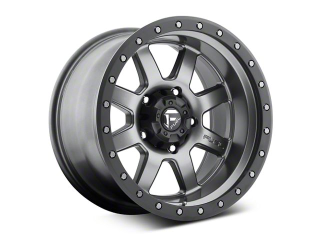 Fuel Wheels Trophy Anthracite with Black Ring 6-Lug Wheel; 20x9; 1mm Offset (14-18 Sierra 1500)