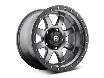 Fuel Wheels Trophy Anthracite with Black Ring 6-Lug Wheel; 20x9; 1mm Offset (07-13 Sierra 1500)