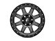 Fuel Wheels Trophy Matte Anthracite w/ Black Ring 6-Lug Wheel; 18x9 (15-20 F-150)
