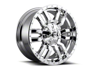 Fuel Wheels Sledge Chrome 8-Lug Wheel; 20x9; 1mm Offset (01-06 Sierra 2500 HD)