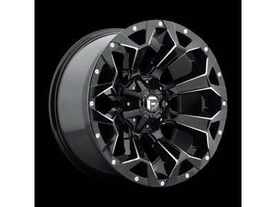 Fuel Wheels Assault Gloss Black Milled 8-Lug Wheel; 20x10; -18mm Offset (01-06 Sierra 3500 HD SRW)