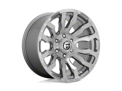 Fuel Wheels Blitz Platinum Brushed Gunmetal 8-Lug Wheel; 20x10; -18mm Offset (01-06 Sierra 3500 HD SRW)