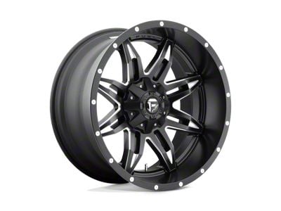 Fuel Wheels Lethal Matte Black Milled 8-Lug Wheel; 20x10; -24mm Offset (01-06 Sierra 3500 HD SRW)