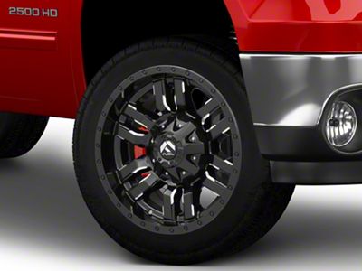 Fuel Wheels Sledge Gloss Black Milled 8-Lug Wheel; 22x9.5; 20mm Offset (01-06 Sierra 3500 HD SRW)