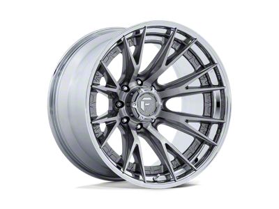 Fuel Wheels Catalyst Platinum with Chrome Lip 8-Lug Wheel; 22x10; -18mm Offset (01-06 Silverado 2500 HD)