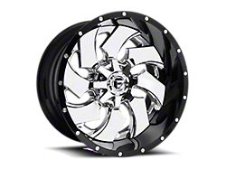 Fuel Wheels Cleaver Chrome with Gloss Black Lip 8-Lug Wheel; 20x9; 20mm Offset (01-06 Silverado 2500 HD)