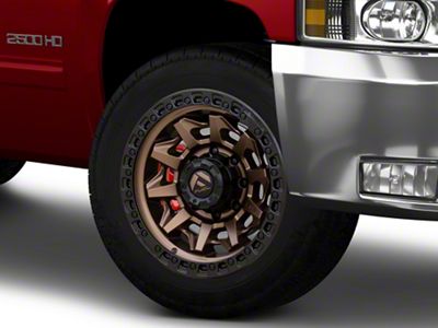Fuel Wheels Covert Matte Bronze with Black Bead Ring 8-Lug Wheel; 20x10; -18mm Offset (01-06 Silverado 2500 HD)