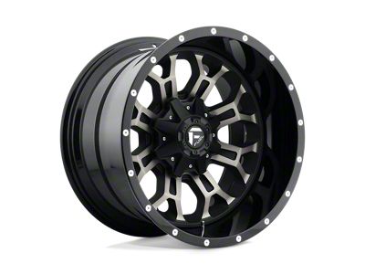 Fuel Wheels Crush Gloss Machined Double Dark Tint 8-Lug Wheel; 20x10; -18mm Offset (01-06 Silverado 2500 HD)
