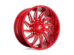 Fuel Wheels Saber Candy Red Milled 8-Lug Wheel; 20x9; 20mm Offset (01-06 Silverado 2500 HD)