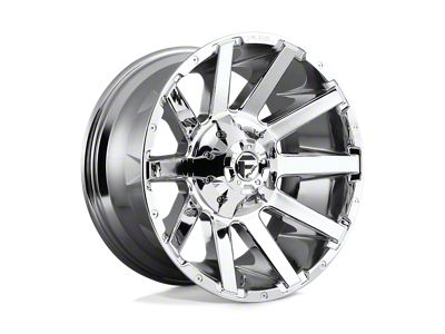 Fuel Wheels Rage Gloss Black with Red Tinted Clear 8-Lug Wheel; 24x12; -44mm Offset (01-06 Silverado 3500 HD SRW)